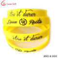 Pulsera de silicona personalizada barata Pulsera de silicona esmaltada (LM1628)